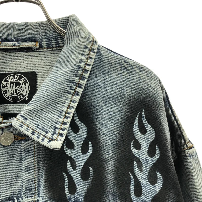 STUSSY / ステューシー | 2024AW | ×DRIES VAN NOTEN / Hand Stencilled Denim Jacket デニムジャケット | L | メンズ
