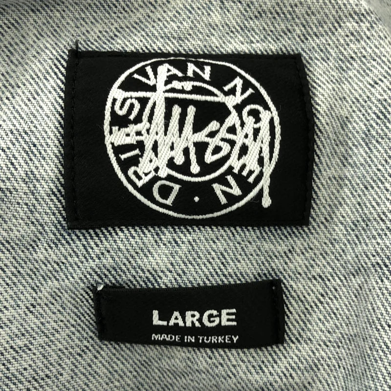 STUSSY / ステューシー | 2024AW | ×DRIES VAN NOTEN / Hand Stencilled Denim Jacket デニムジャケット | L | メンズ