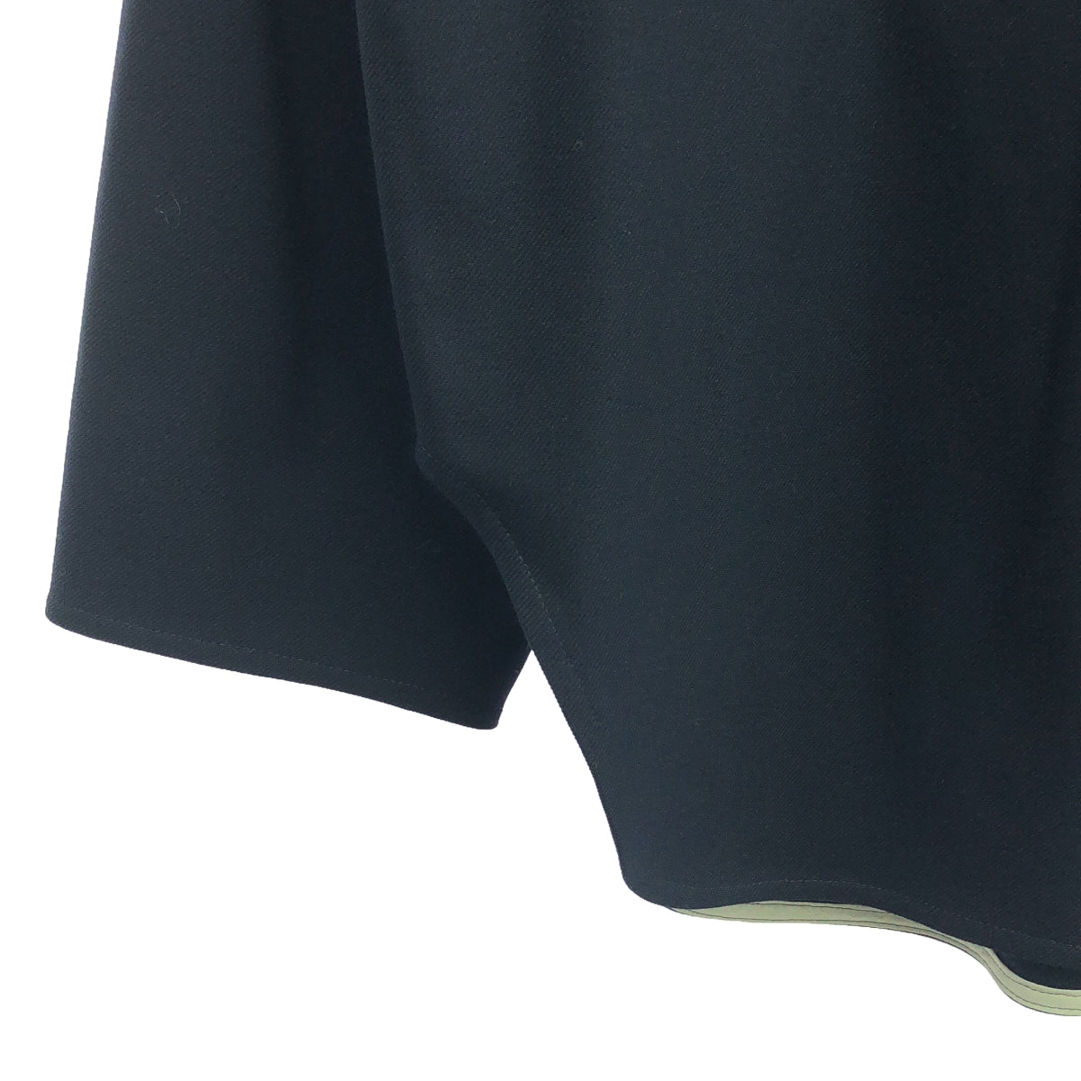 [狀況良好] yori | 2023秋冬 |溫暖羊毛 T 卹剪裁和縫紉 | F |海軍 |女性的