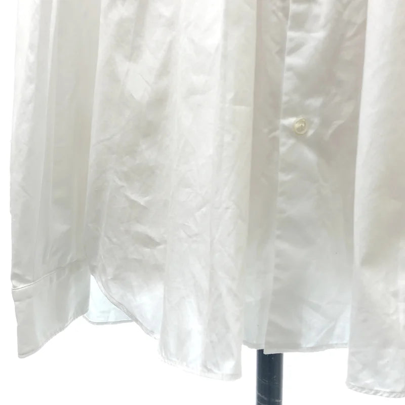 COMME des GARCONS COMME des GARCONS / コムコム | 2023SS | 綿ブロード 襟ラッフルギャザー ブラウス シャツ | S | レディース