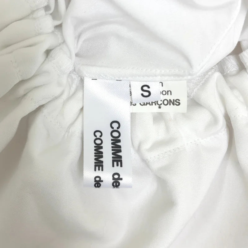 COMME des GARCONS COMME des GARCONS / コムコム | 2023SS | 綿ブロード 襟ラッフルギャザー ブラウス シャツ | S | レディース