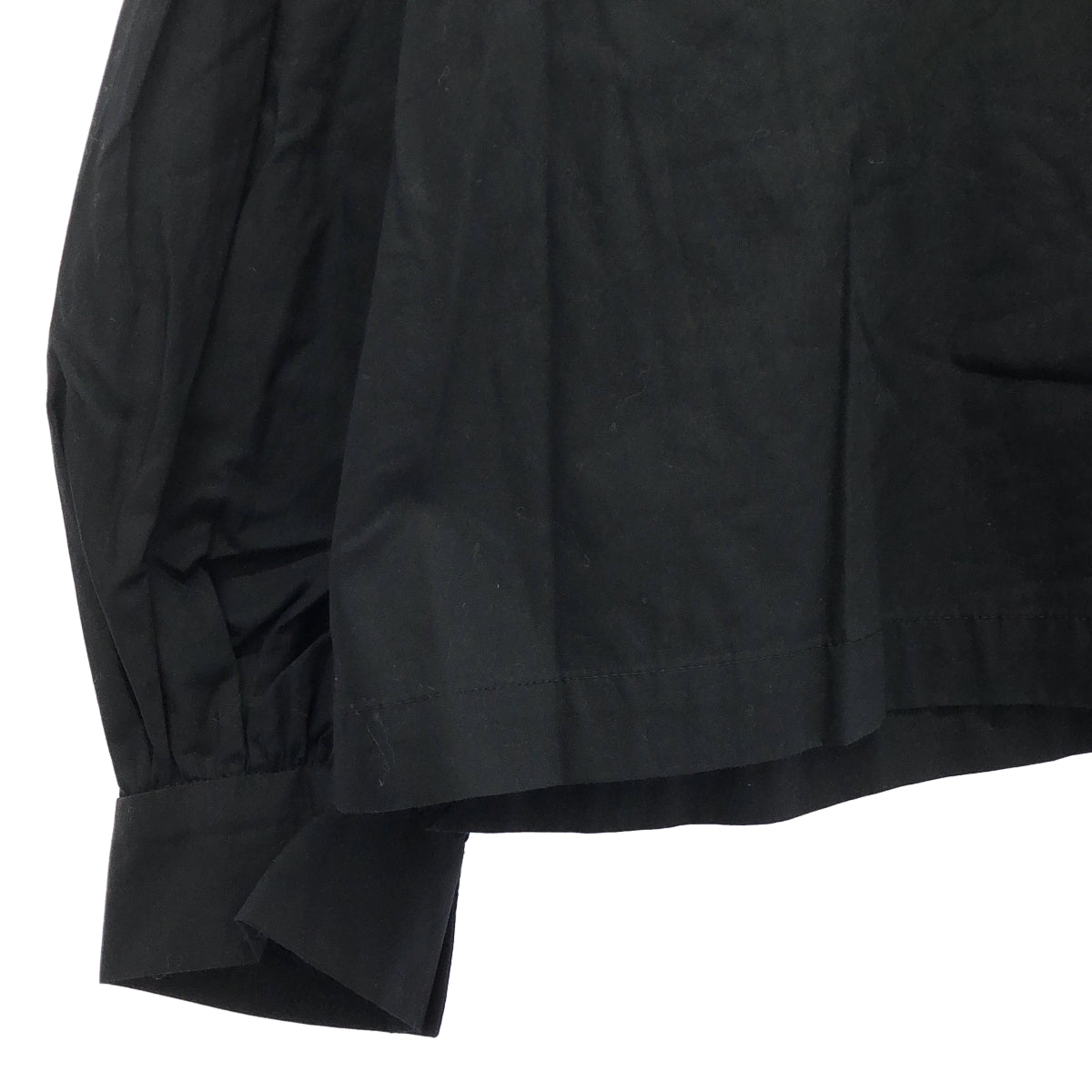 mizuiroind / ミズイロインド | コットン ギャザースリーブ プルオーバー | ブラック | レディース