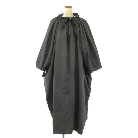 nest robe / nest robe | 2021SS | Cotton ramie volume dress | F | Charcoal gray | Women's