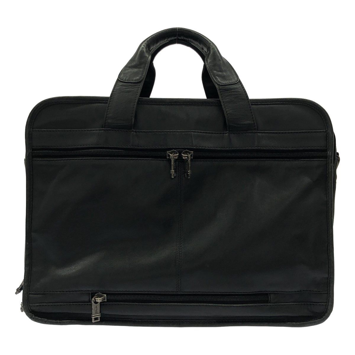 TUMI | ALPHA 皮革公事包 | 黑色 | 男款