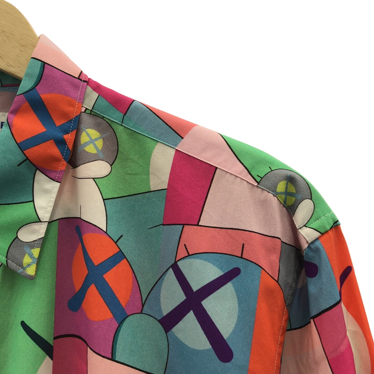 COMME des GARCONS SHIRT / コムデギャルソンシャツ | 2021AW | ×KAWS カウズ / CLASSIC SHIRT 総柄 コットン シャツ | M | メンズ