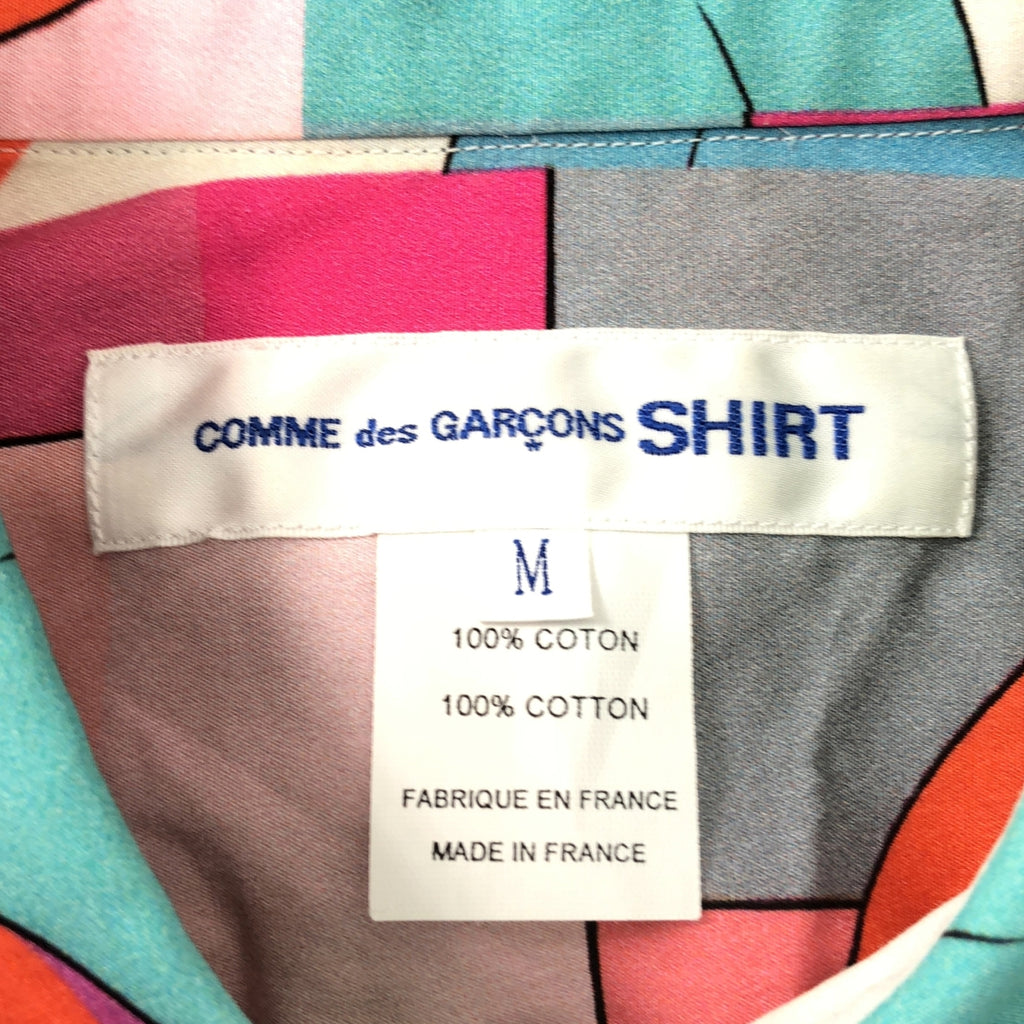 COMME des GARCONS SHIRT / コムデギャルソンシャツ | 2021AW | ×KAWS カウズ / CLASSIC SHIRT 総柄 コットン シャツ | M | メンズ