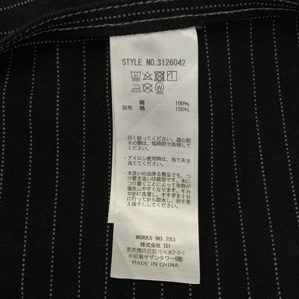 SCHOTT / ショット | OLD HICKORY OVERALL ヒッコリー オーバーオール パンツ | L | メンズ