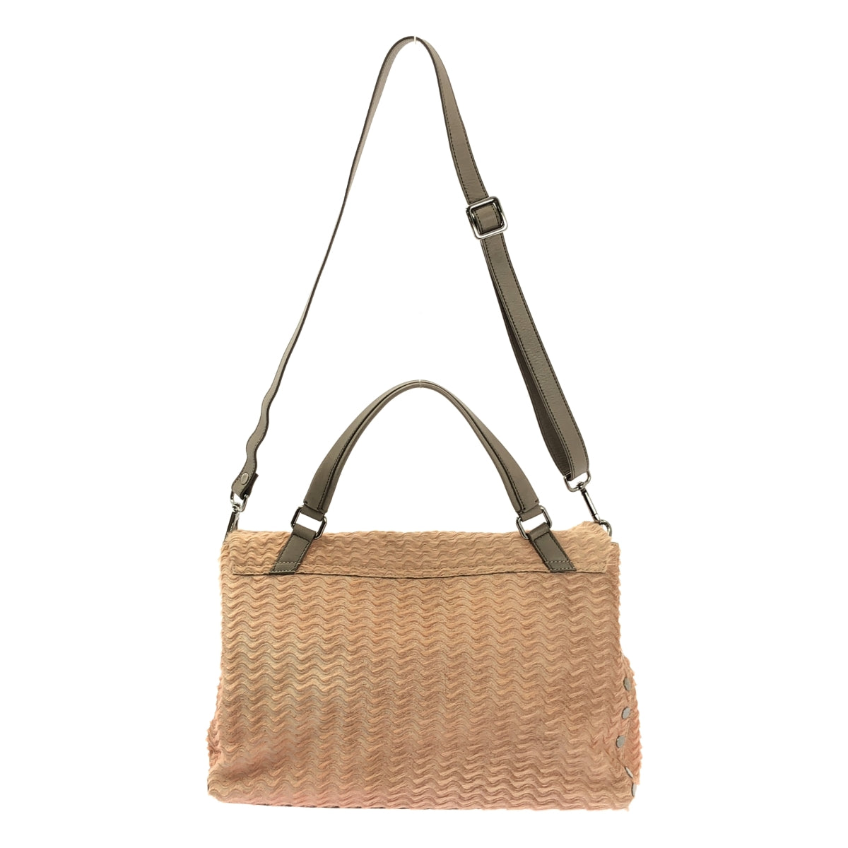 [狀況良好] ZANELLATO | POSTINA ANNI 50 2 路肩背包 | SHOPBOP粉紅/米色|女性的