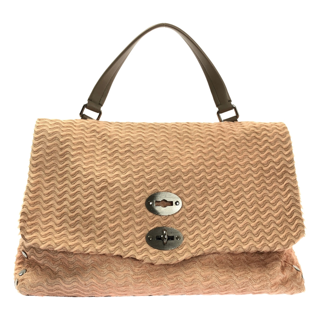 【미품】 ZANELLATO / 자네라토 | POSTINA 포스티나 / ANNI 50 2way 숄더백 | 핑크 / 베이지 | 여성