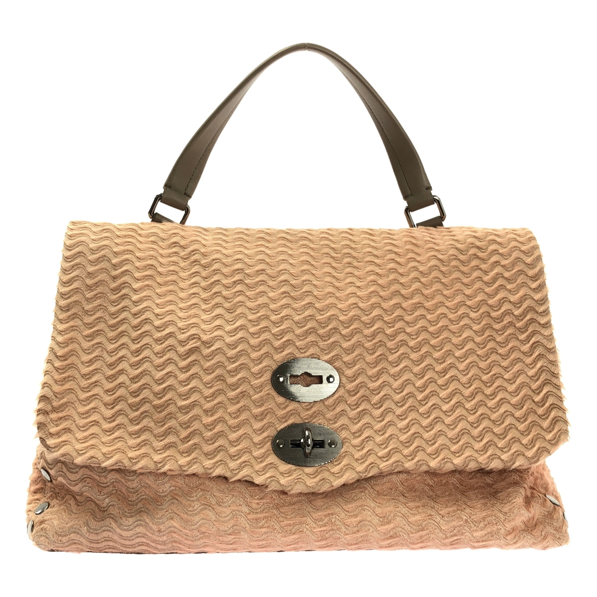 [狀況良好] ZANELLATO | POSTINA ANNI 50 2 路肩背包 | SHOPBOP粉紅/米色|女性的