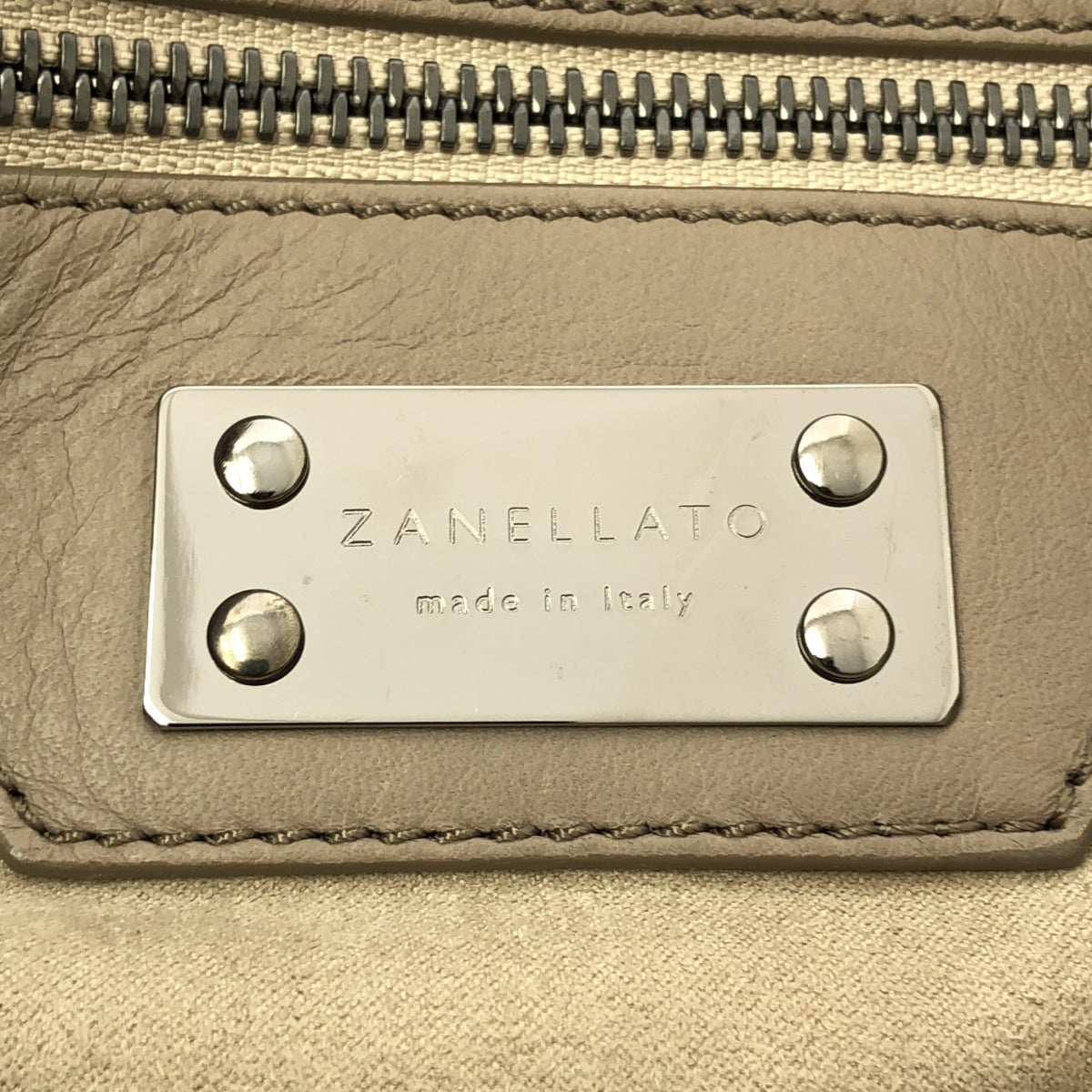 【미품】 ZANELLATO / 자네라토 | POSTINA 포스티나 / ANNI 50 2way 숄더백 | 핑크 / 베이지 | 여성