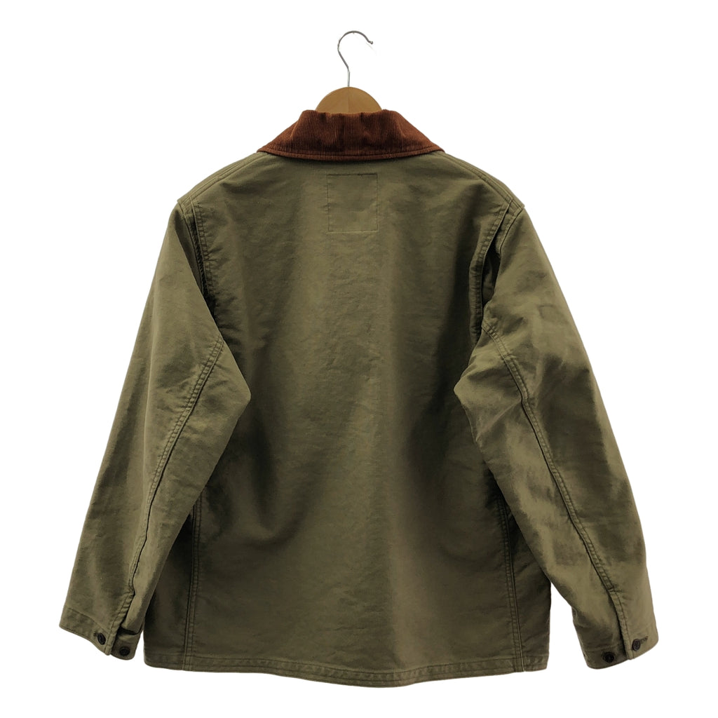 HYSTERIC GLAMOUR / ヒステリックグラマー | 2022AW | コーデュロイ切替 ロゴボタン カバーオール ジャケット | L |