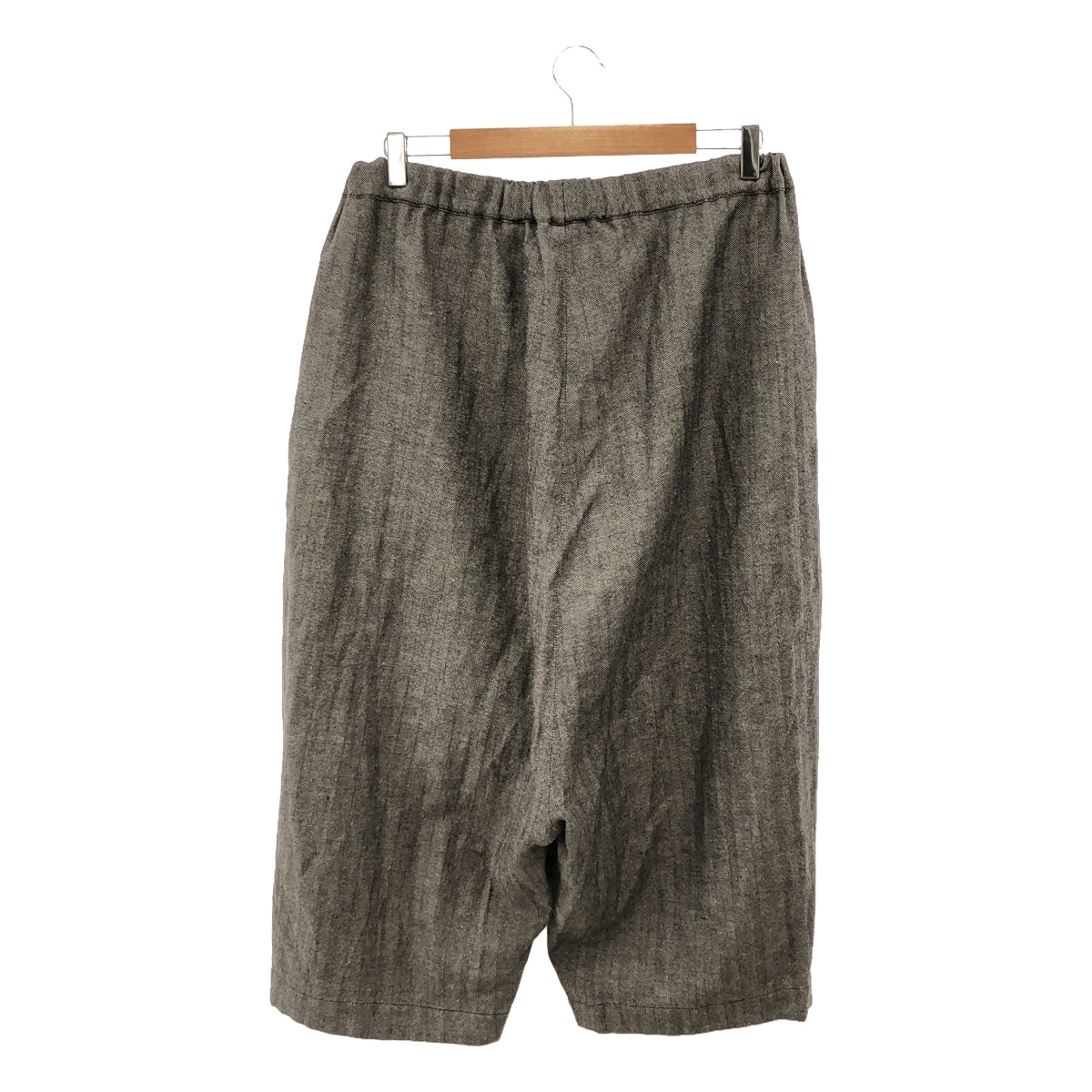 grandma MAMA daughter | Herringbone drawstring wide balloon pants / lined | 2 | Women's