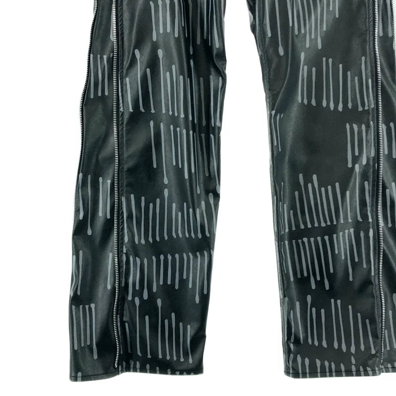 BLACK COMME des GARCONS / ブラックコムデギャルソン | 2025AW | エコレザー サイドジップ パンツ | M | メンズ