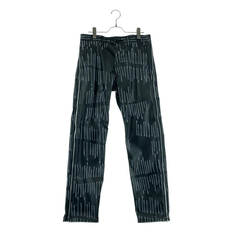 BLACK COMME des GARCONS / ブラックコムデギャルソン | 2025AW | エコレザー サイドジップ パンツ | M | メンズ