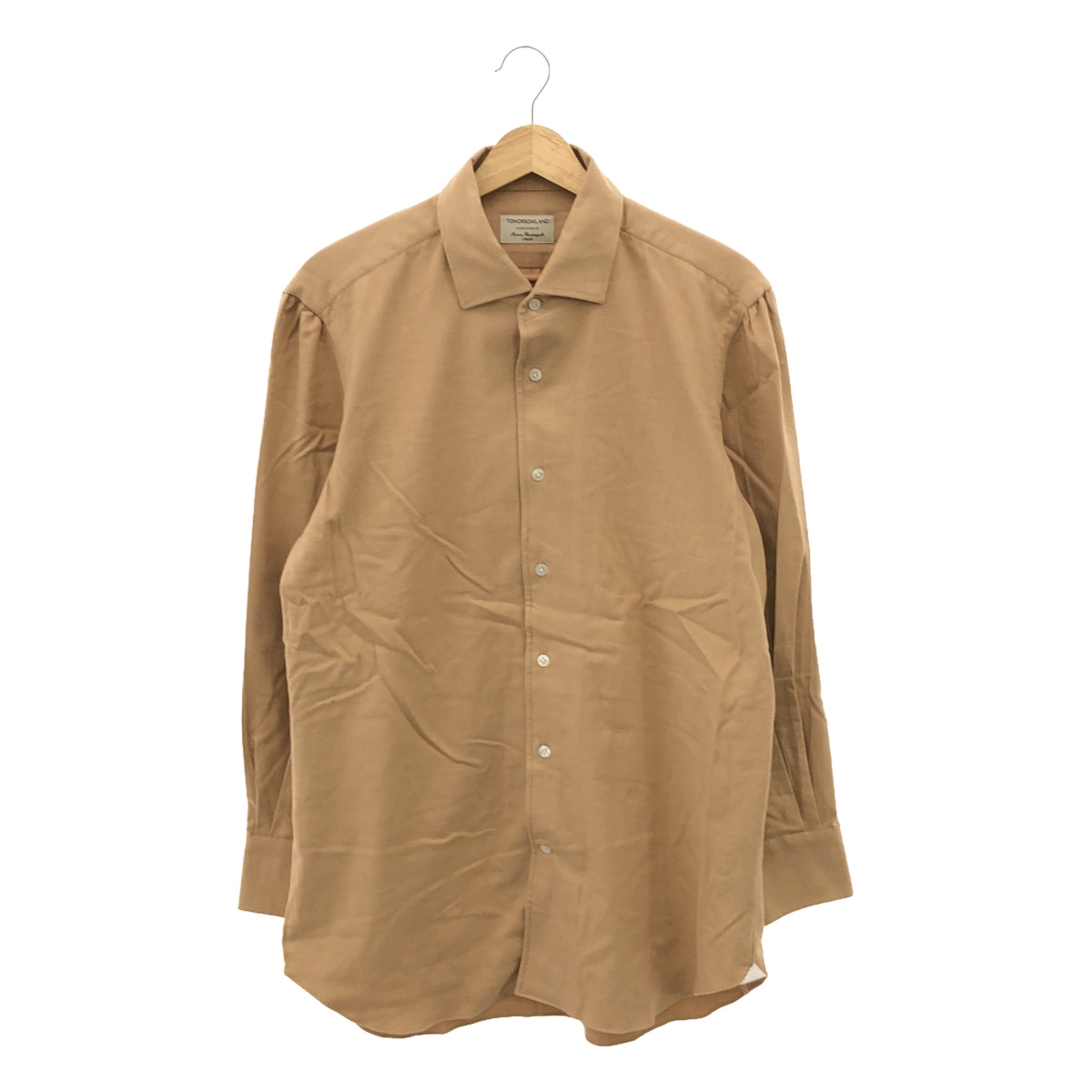 Maria Santangelo | Cotton flannel wide spread collar shirt | L | Men's