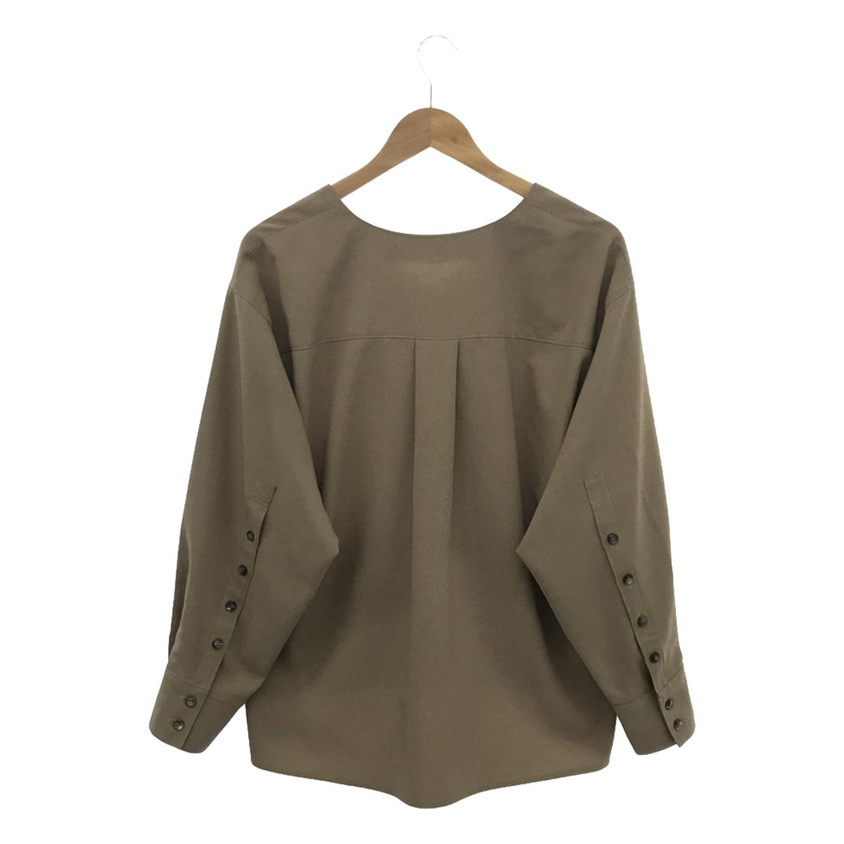 RIM.ARK / Rimark |長袖門襟PO長袖襯衫| F |布朗 |女的