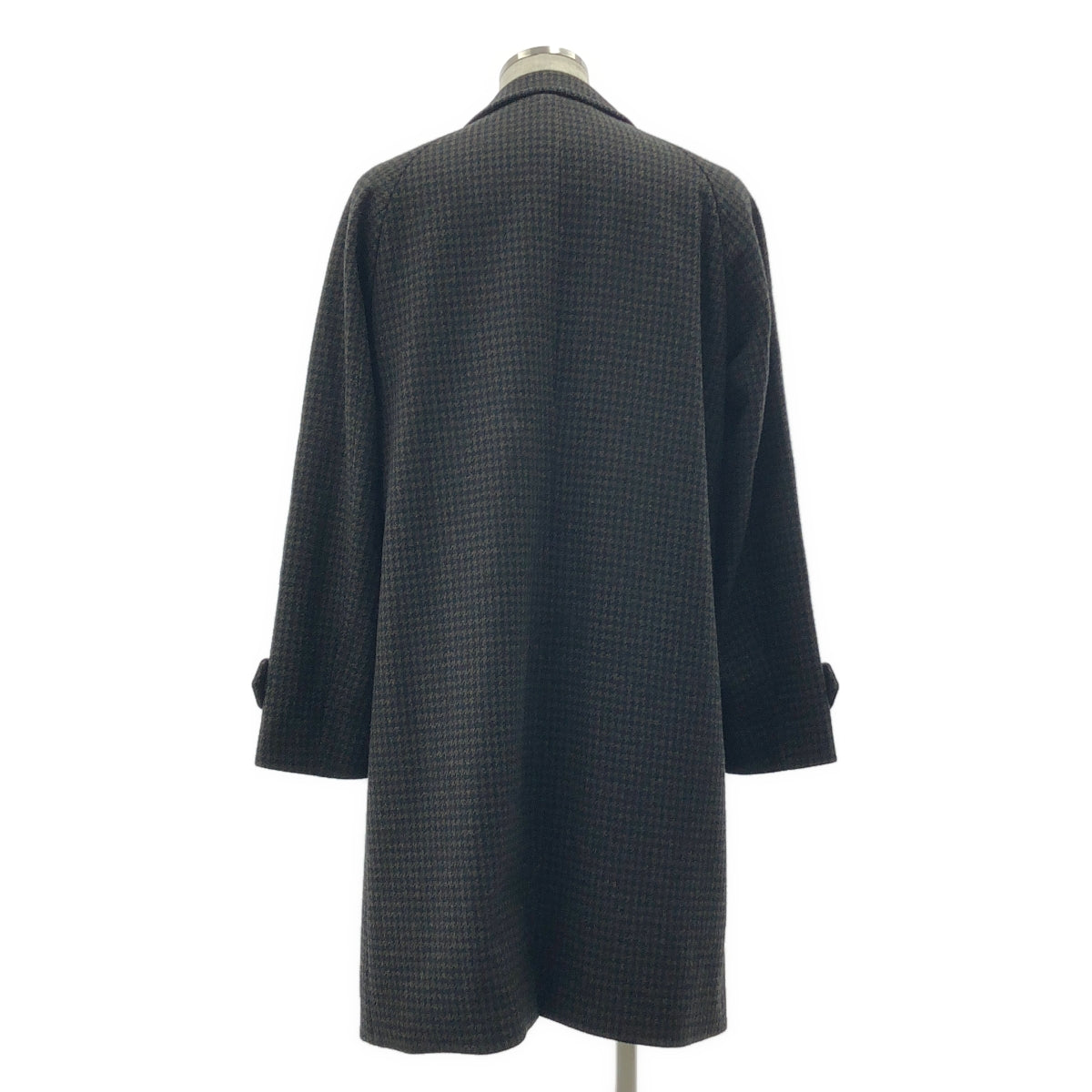 RING JACKET / リングジャケット | ハウンドトゥース ウール チェスターコート | 50 | ブラウン / ブラック | メンズ
