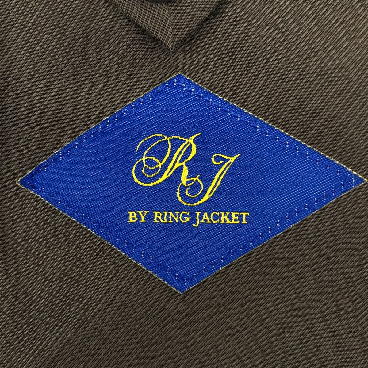 RING JACKET / リングジャケット | ハウンドトゥース ウール チェスターコート | 50 | ブラウン / ブラック | メンズ