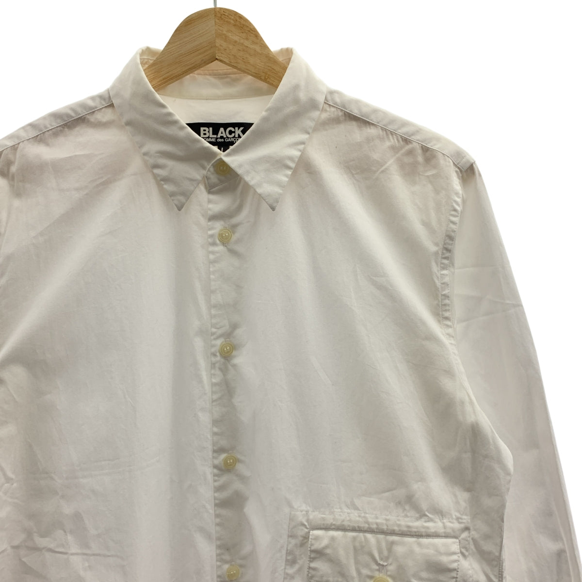 BLACK COMME des GARCONS / ブラックコムデギャルソン | 2020AW | マルチポケット コットン ロングシャツ | L | メンズ