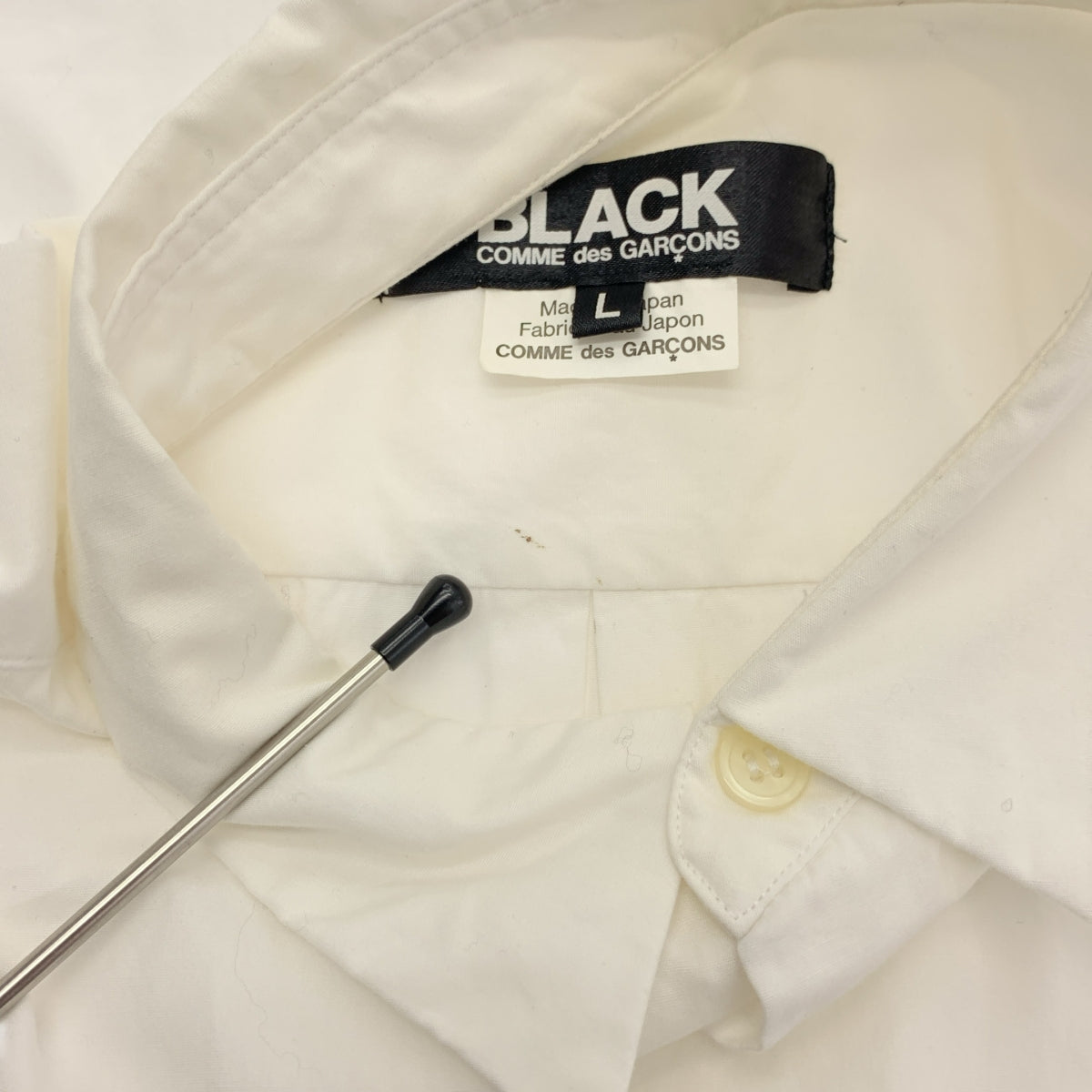 BLACK COMME des GARCONS / ブラックコムデギャルソン | 2020AW | マルチポケット コットン ロングシャツ | L | メンズ