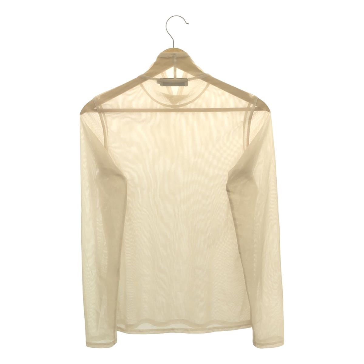 KLOKE | Mesh Top | High Neck Mesh Top | S | Beige | Women's