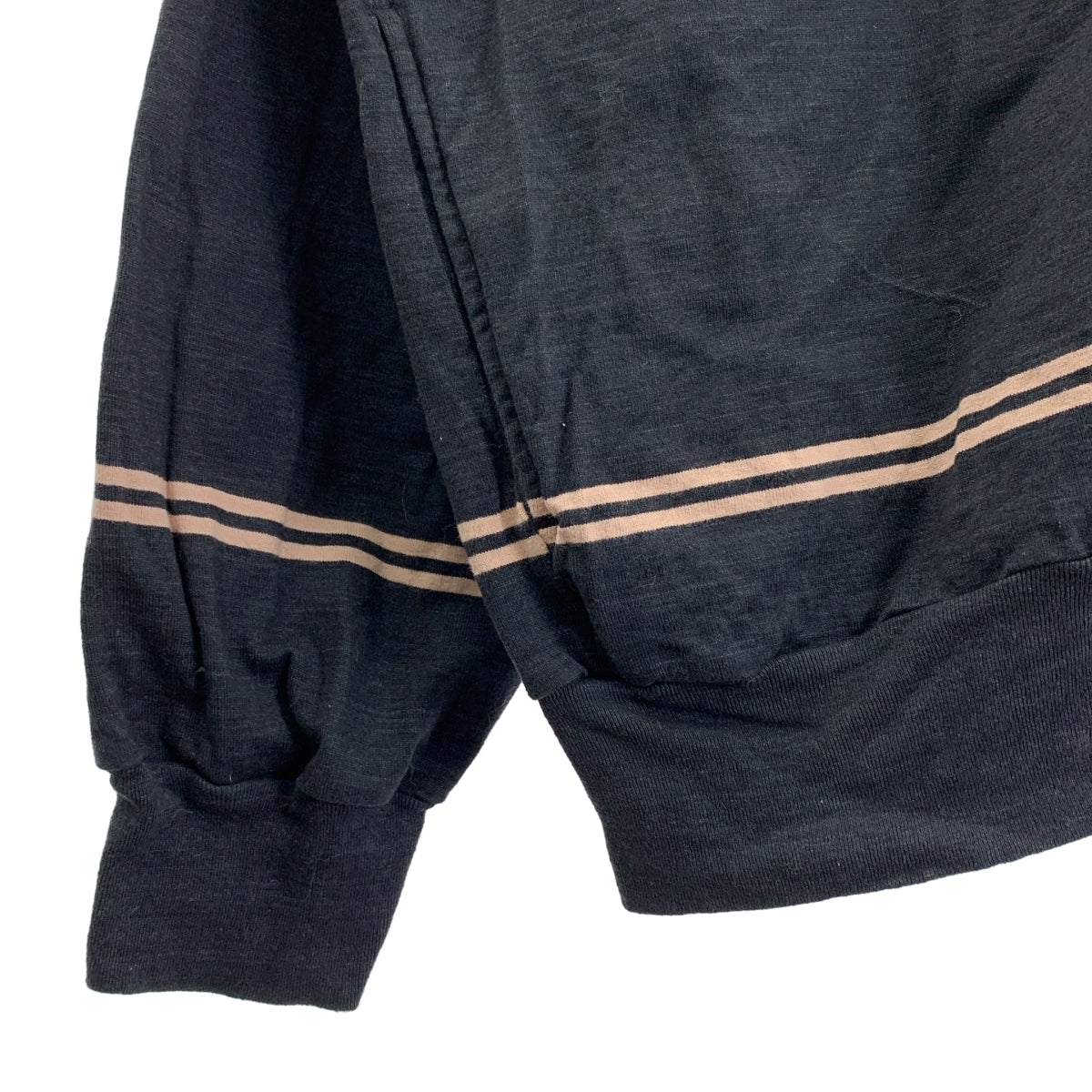 blurhms / ブラームス | C/NAPP Border Cardigan コットン ボーダー Vネック ニットカーディガン | 3 | グレー | メンズ