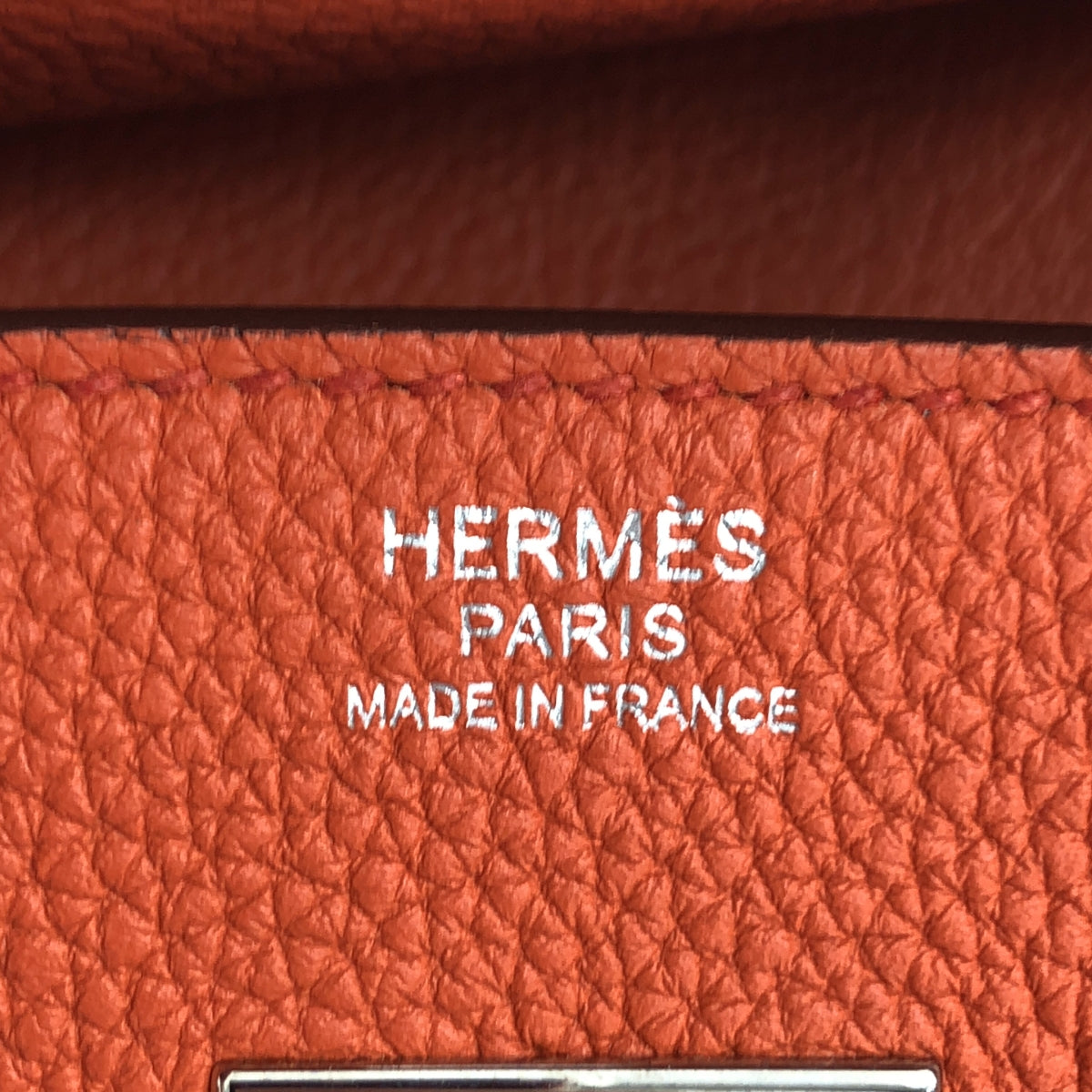 HERMES / 헤르메스 | 버킨 30 토고 가죽 핸드백 X 각인 / 실버 브래킷 |