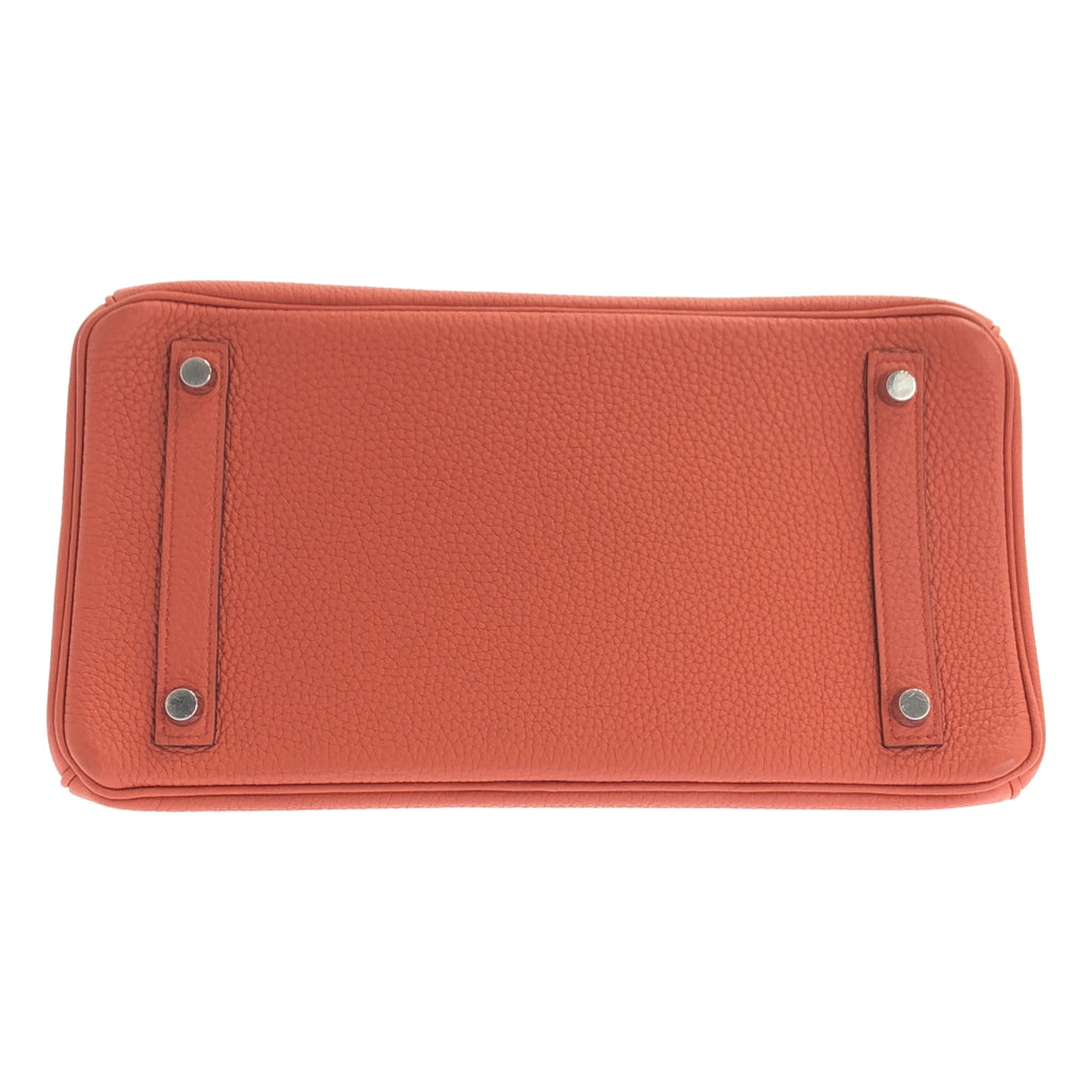 HERMES / 헤르메스 | 버킨 30 토고 가죽 핸드백 X 각인 / 실버 브래킷 |