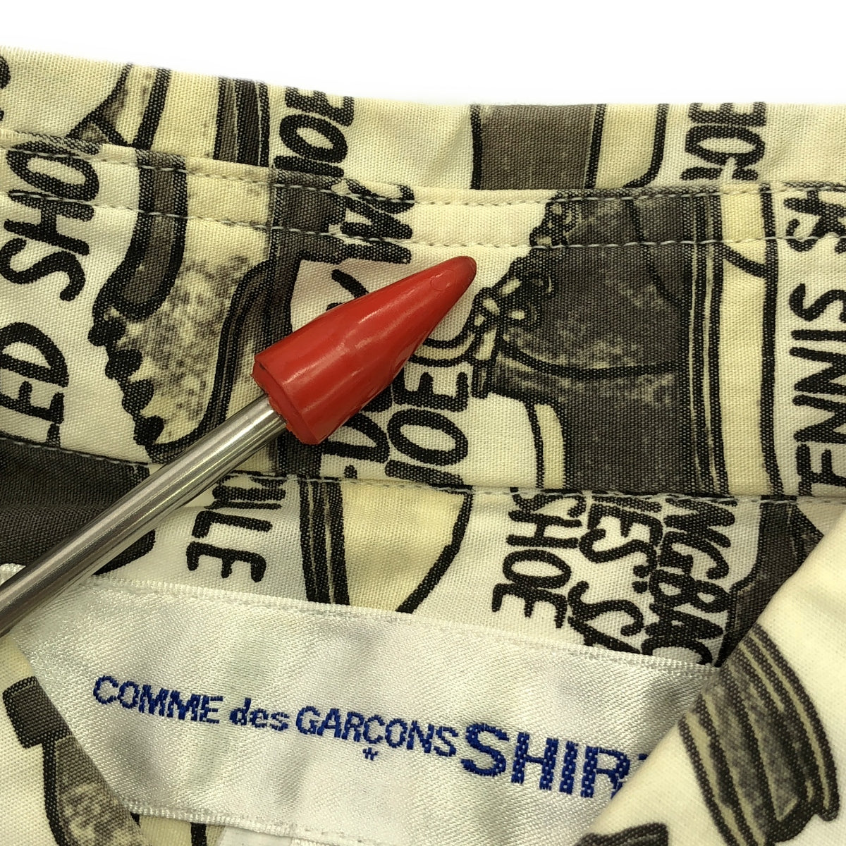 COMME des GARCONS SHIRT / コムデギャルソンシャツ | 2008SS | ×Gregory Blackstock グレゴリー・ブラックストック 総柄 コットン シャツ | M | マルチカラー | メンズ