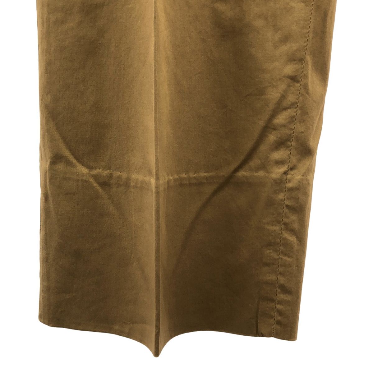 :colon / colon | 雙開褶緞面休閒褲 | 5 | 米色 | 男款