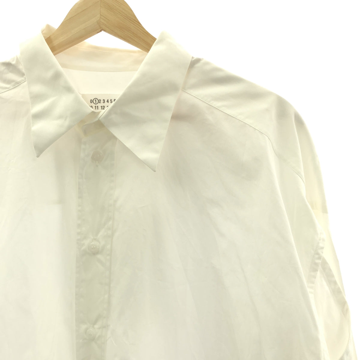 【美品】  Maison Margiela / メゾンマルジェラ | 2020SS | 2Way コットン アームホールスリット オーバーサイズシャツ | S | ホワイト | レディース