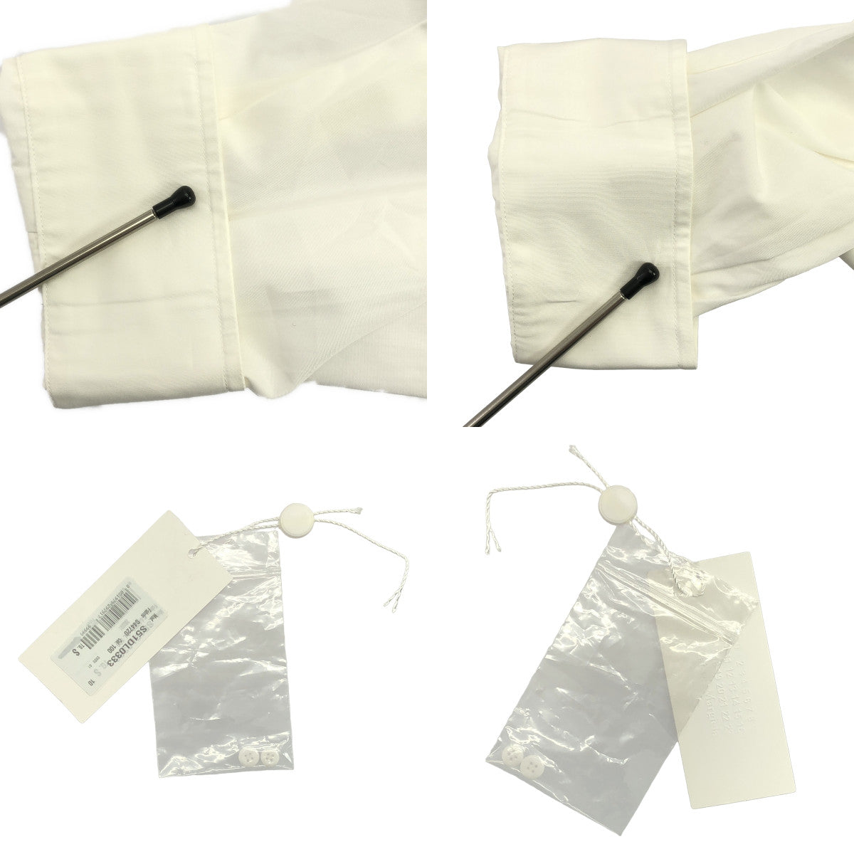 【미품】 Maison Margiela / 메종 마르제라 | 2020SS | 2Way 코튼 암홀 슬릿 오버 사이즈 셔츠 | S | 화이트 | 여성