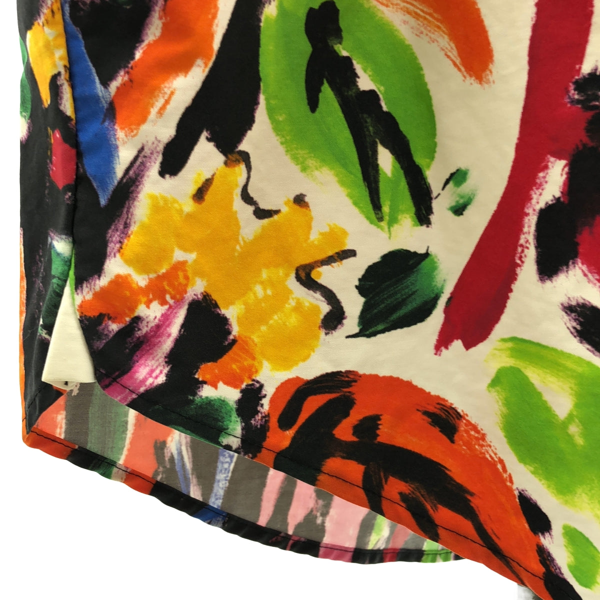 MARNI / 마르니 | 2020SS | 총 무늬 오버 실루엣 컷오프 셔츠 원피스 | 38 | 여성