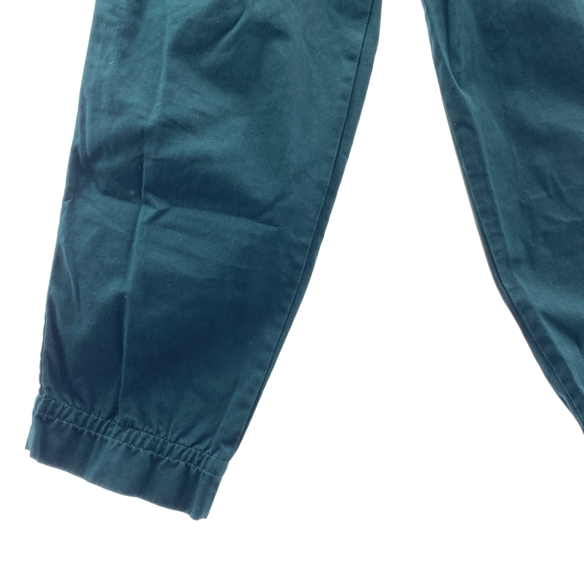 kolor | 褶皺褲 | 棉質斜紋布褶皺寬褲 | 2碼 | 綠色 | 男款