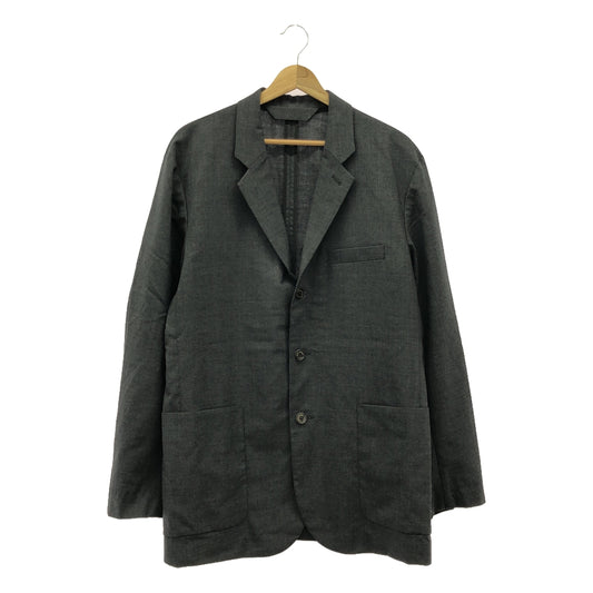 [Good Condition] MARKAWARE | 2021SS | SUCK COAT ORGANIC WOOL TROPICAL | Sack Coat Jacket | 4 | Charcoal | Men's