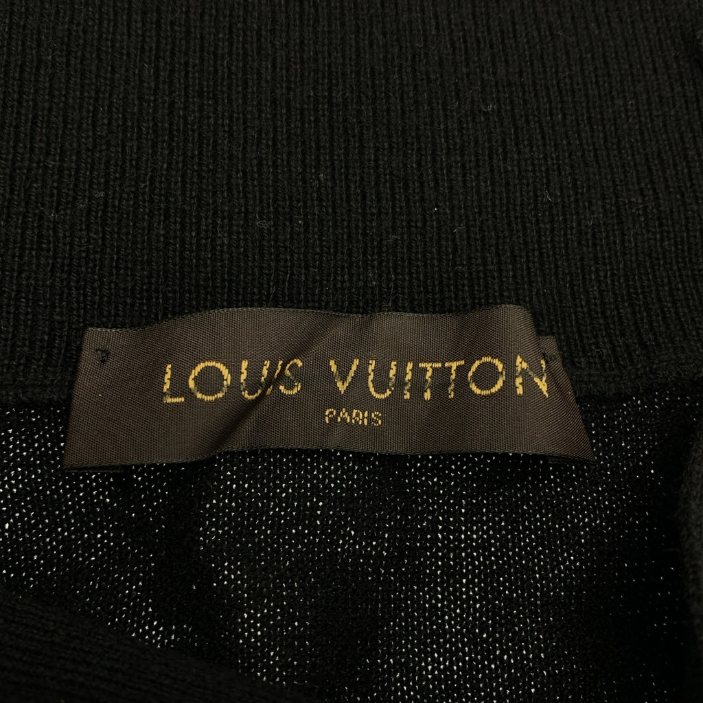 Louis Vuitton / ルイヴィトン | カシミヤ スタンドカラー ニットカーディガン | L | ブラック | メンズ
