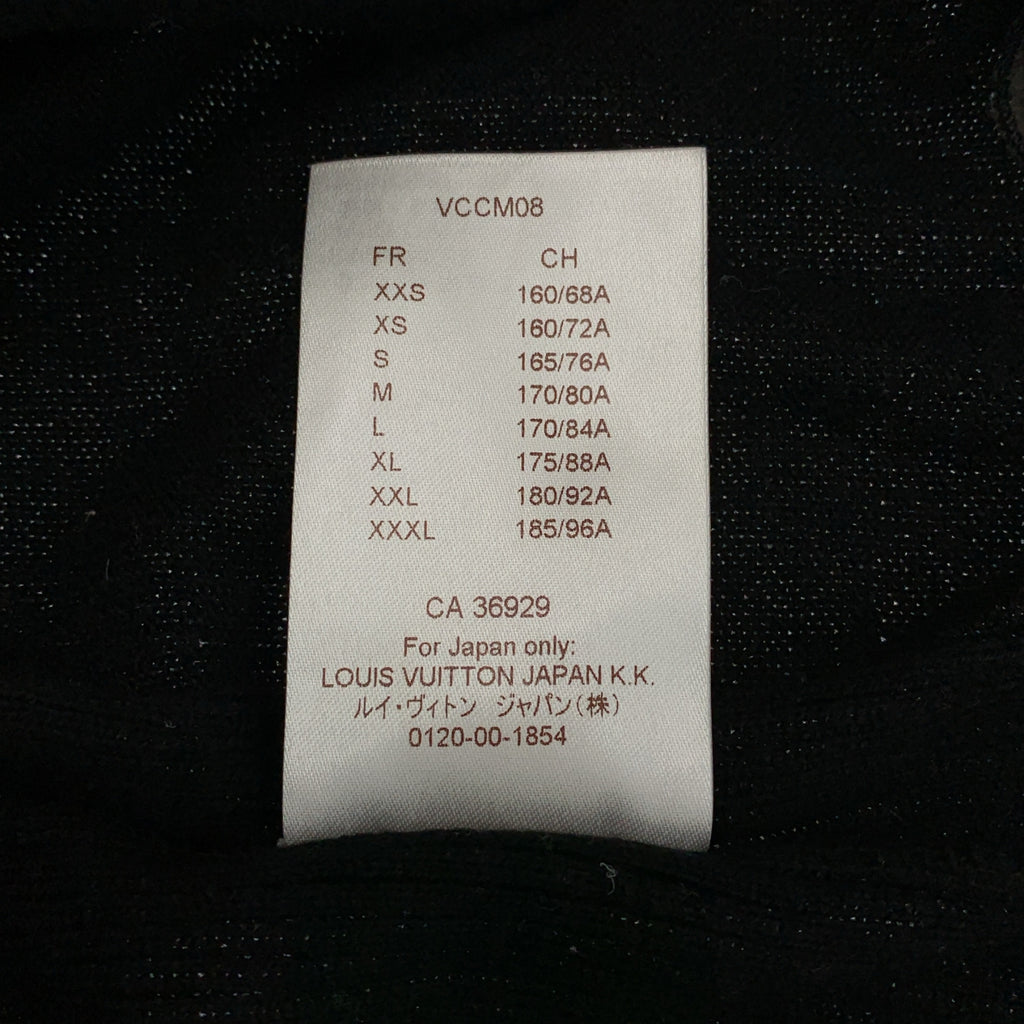 Louis Vuitton / ルイヴィトン | カシミヤ スタンドカラー ニットカーディガン | L | ブラック | メンズ