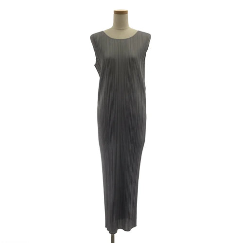 美品近年モデルPLEATS PLEASE アコーディオン　ノースリーブ　ブラック Pleats Please Issey Miyake ノースリーブ プリーツドレス | ブラック