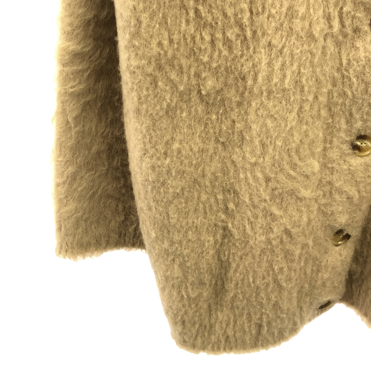 SCENTOF | Wool mohair blend shaggy cardigan | F | Beige | Women's