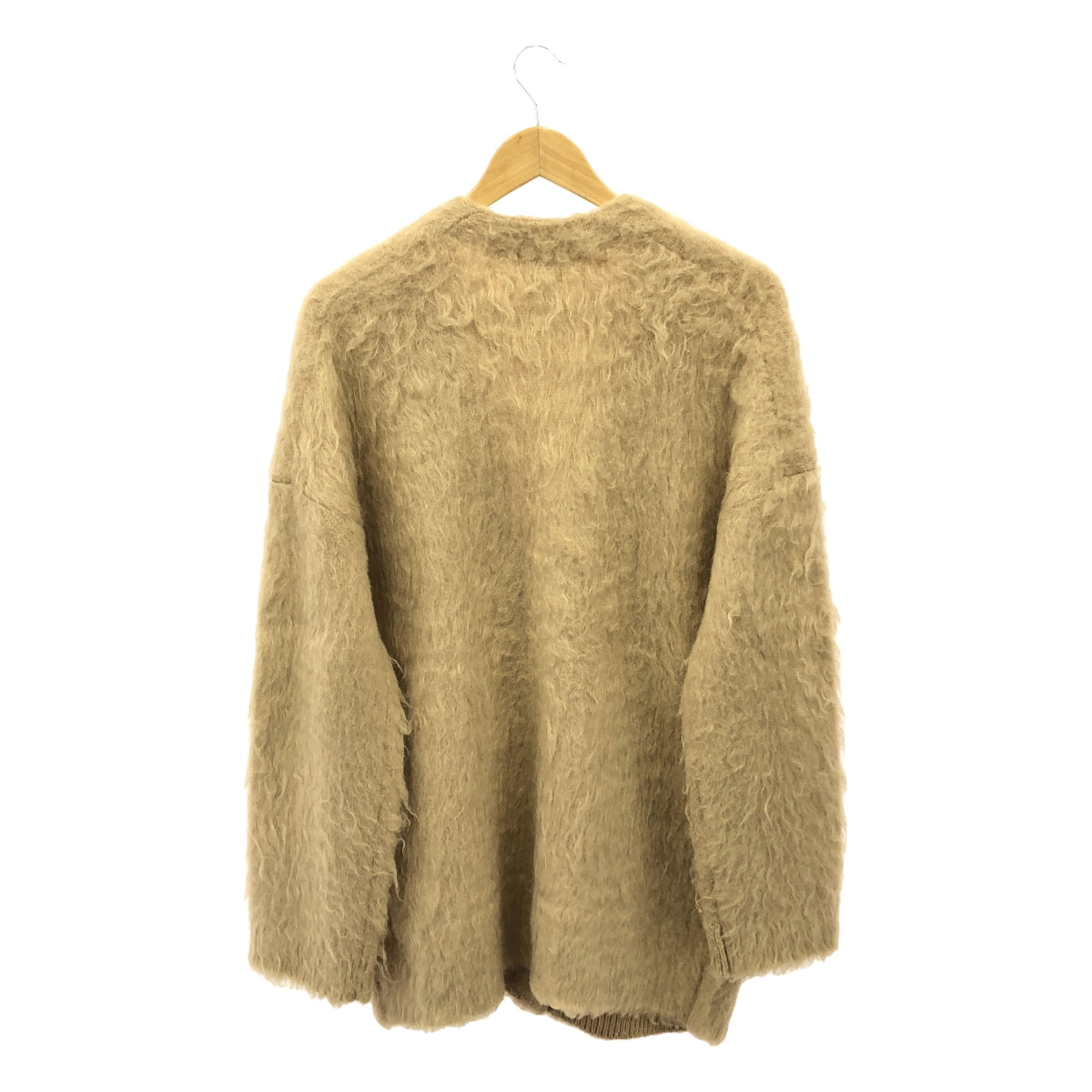 SCENTOF | Wool mohair blend shaggy cardigan | F | Beige | Women's