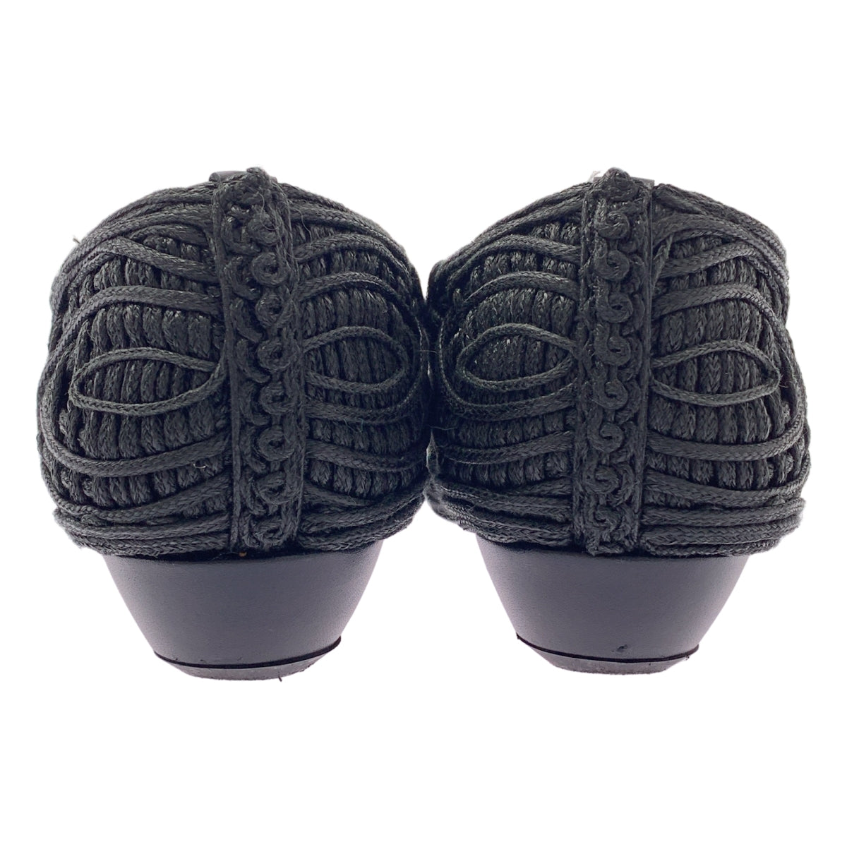 Mame Kurogouchi / マメクロゴウチ | 2023SS | Cord Embroidery Egg Heel Pumps / エンブロイダリー フラットシューズ | 22 1/2 | レディース