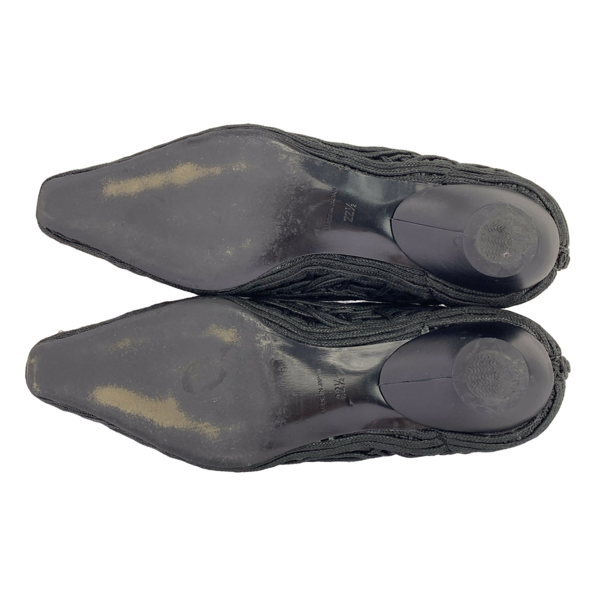 Mame Kurogouchi / マメクロゴウチ | 2023SS | Cord Embroidery Egg Heel Pumps / エンブロイダリー フラットシューズ | 22 1/2 | レディース