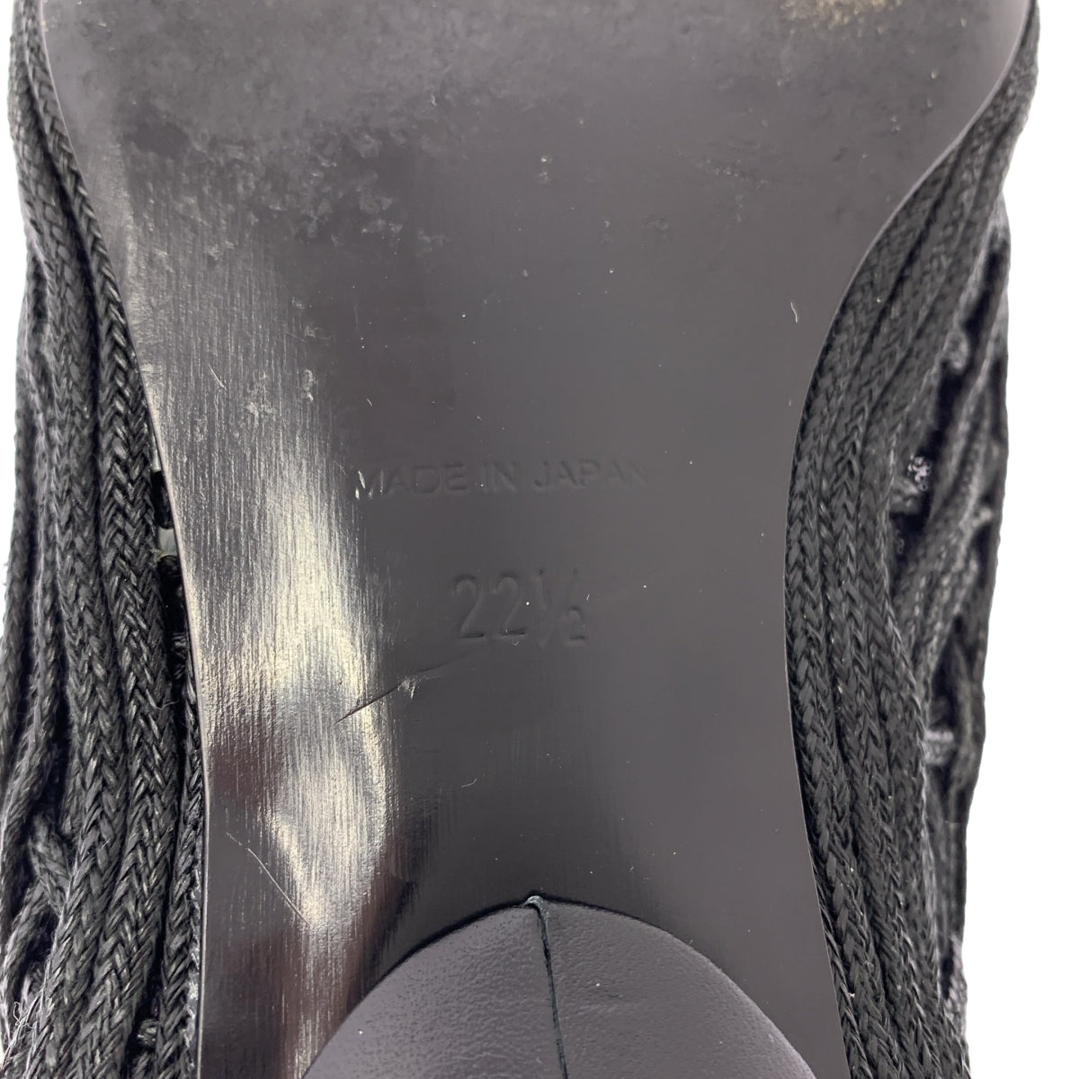 Mame Kurogouchi / マメクロゴウチ | 2023SS | Cord Embroidery Egg Heel Pumps / エンブロイダリー フラットシューズ | 22 1/2 | レディース