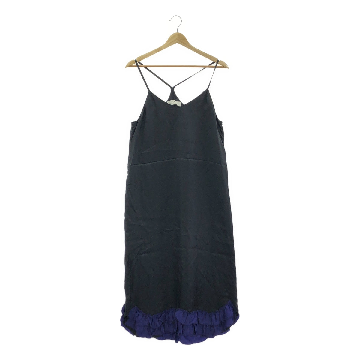 TOGA PULLA | 內搭 2 荷葉邊吊帶裙 | 36 | 黑色/紫色 | 女款