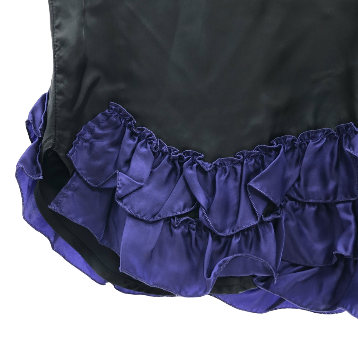 TOGA PULLA | 內搭 2 荷葉邊吊帶裙 | 36 | 黑色/紫色 | 女款