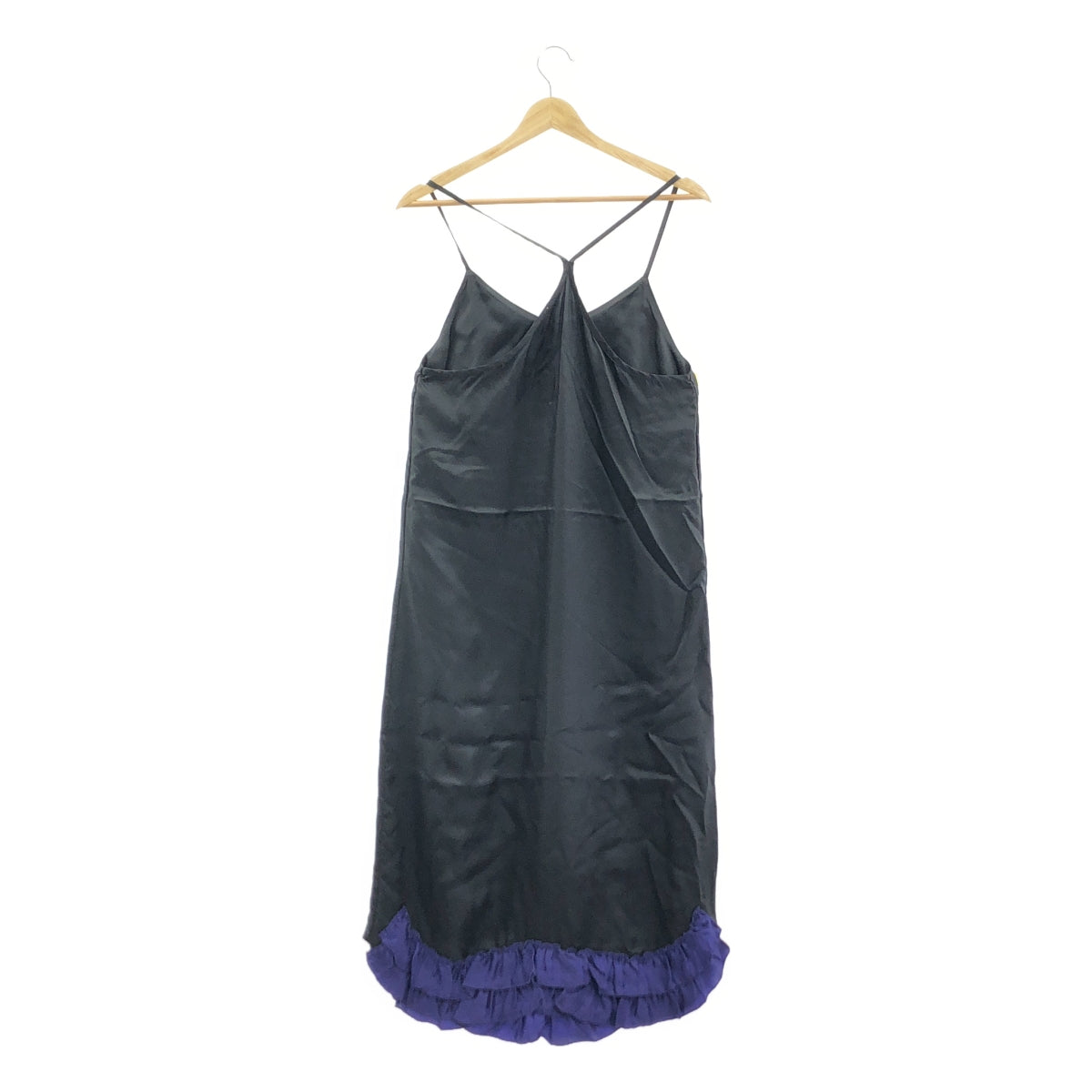 TOGA PULLA | 內搭 2 荷葉邊吊帶裙 | 36 | 黑色/紫色 | 女款