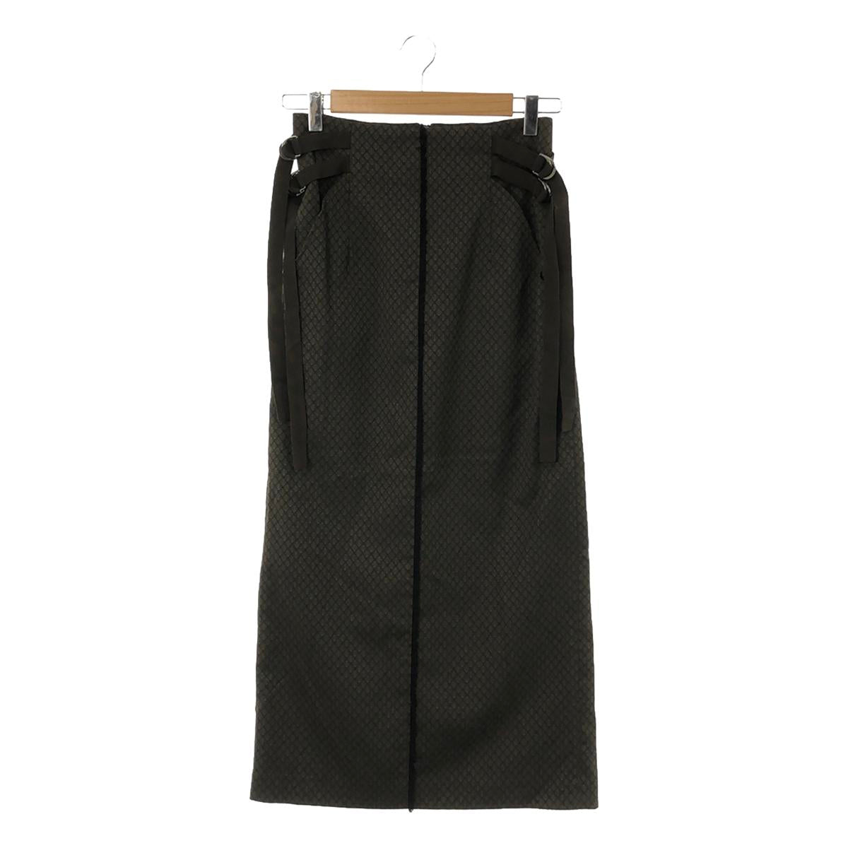 PUBLIC TOKYO | Jacquard Side Adjuster Back Slit Pencil Skirt / Fully Lined | F | Women's