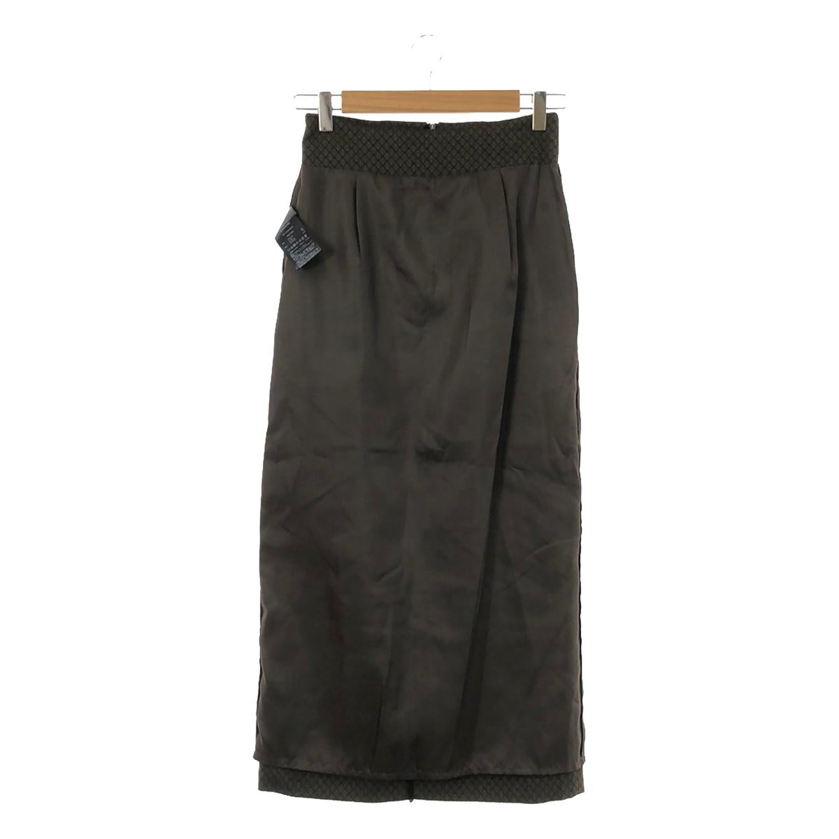 PUBLIC TOKYO | Jacquard Side Adjuster Back Slit Pencil Skirt / Fully Lined | F | Women's