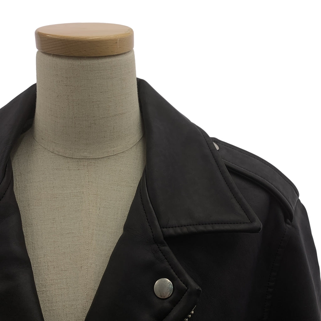 JUNYA WATANABE COMME des GARCONS / 준야와타나베 | 가죽 스터드 더블 라이더스 재킷 / 총 안감 | S | 블랙 | 여성